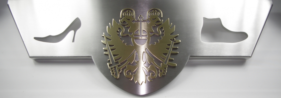 Schuster Wappen Messing